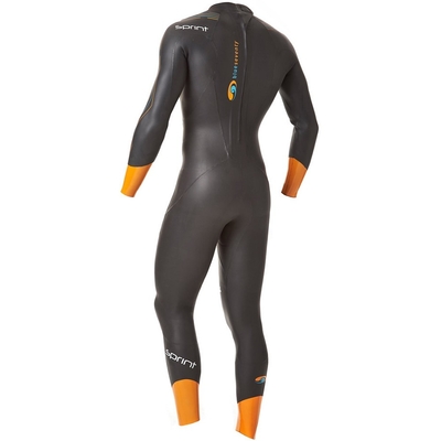 共同作用のトライアスロン メンズは開放水域の水泳のための皮のネオプレンのウェットスーツの完全な袖を滑らかにします サプライヤー