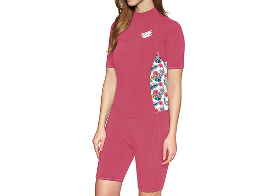 ピンクのCRのネオプレンの不足分の袖の無謀な監視/女性の波のスーツの反紫外線 サプライヤー